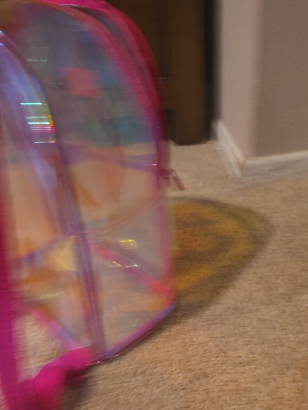 A&F Iridescent Clear Mini Backpack - Picture 8 of 9